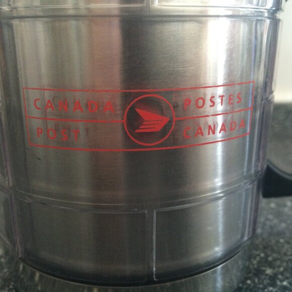 Canada Post Travel Tumbler Stainless Steel Black Lid Logo 400ml 14 oz - Picture 6 of 10